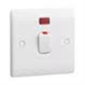 Picture of Eaton M301N Intra White Moulded Double Pole Switch With Neon 20A